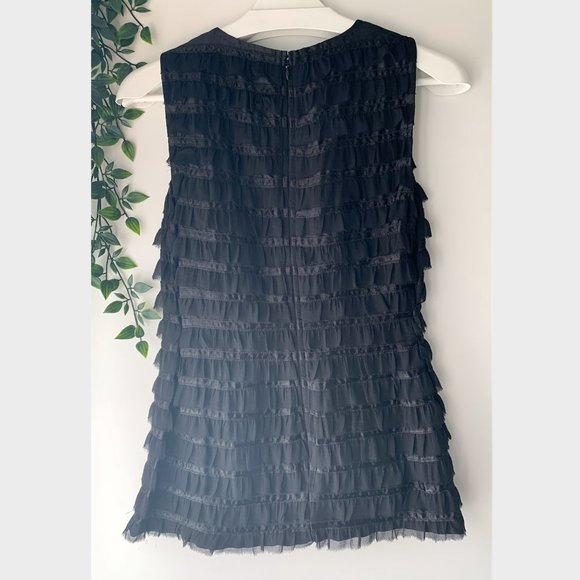 French Connection Silk Trim Ruffle Tank Top - Picture 2 of 7